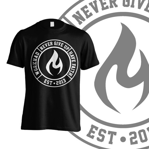 Create Edgy T-shirt Designs for Never Give Up! | Clothing or apparel ...
