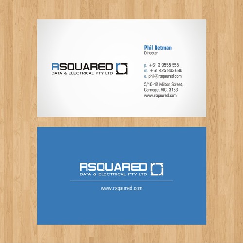 Help RSQUARED DATA & ELECTRICAL PTY LTD with a new stationery Design von malih