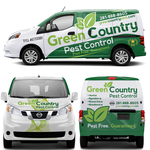 Stunning Wrap for Pest Control Van Design by theANUNGs