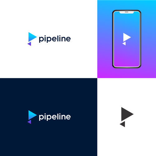 Diseño de Design a cool, sleek, tech-oriented logo for Pipeline de master.piece