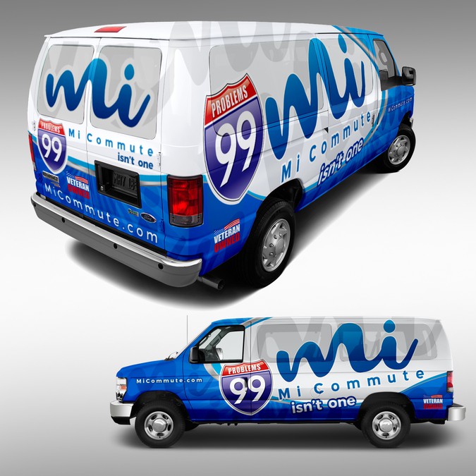 Design a Dope Van Wrap for ‘Mi Commute’ Vanpool Service Car, truck or