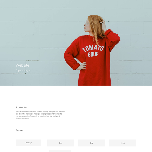 DressMe - Online store