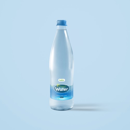 Fresh, Unique Bottle Water Design Design by nuke.art