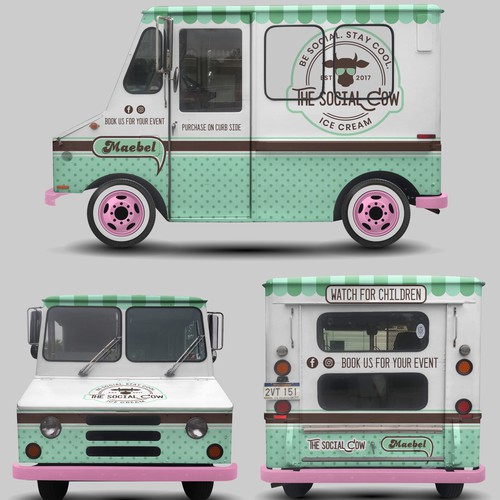 Diseño de Vintage Ice Cream Truck Wrap de aricaturrash