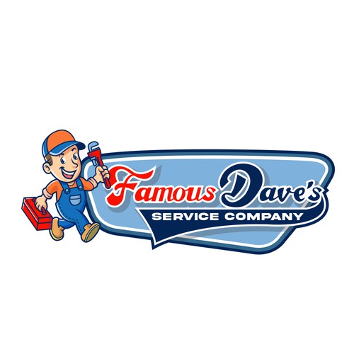 Famous Dave's Service Company Logo Diseño de ifux