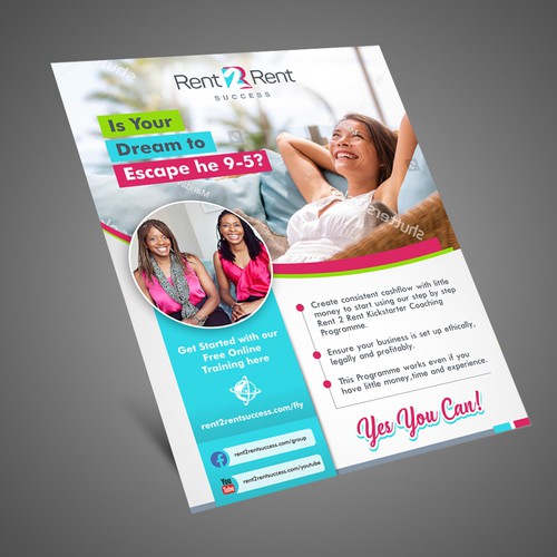 Create a Ridiculously Good Flyer for Rent 2 Rent Success Design by Dzhafir