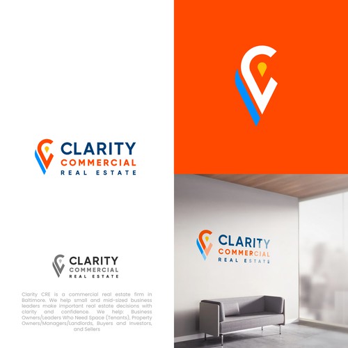 Logo + Brand Guide for Clarity Commercial Real Estate Design by Dadisigner