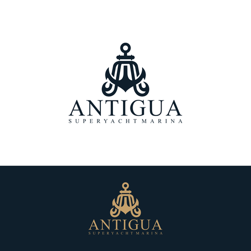 Logo for Antigua Superyacht Marina Design by Kuroi yuki