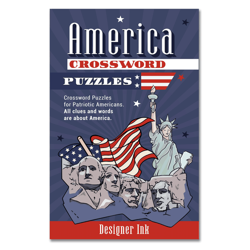 America Crossword Puzzles. Patriotic, Americana, Simple, Basic Design by Krisssmy