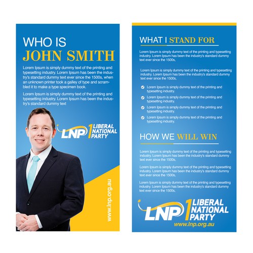 Political Candidate Brochure Design by shabiha2ky