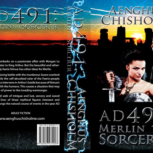 Create the next print or packaging design for Aenghus Chisholm Fiction Author Design by Kura