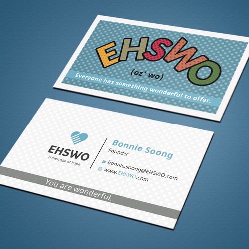 A Cool, Fun Business Card That's Not Really A Business Card - Have fun with this!!!  EHSWO.com Design by Roni_