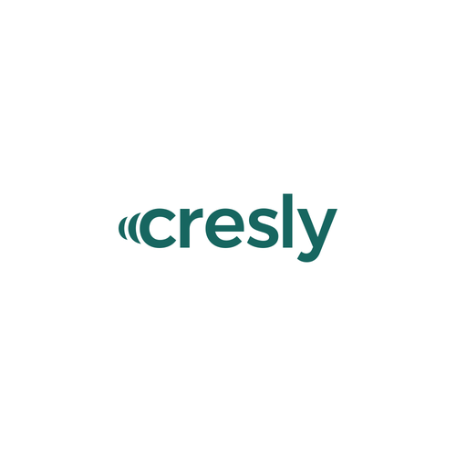 "Cresly - AI at the core" winning Logo design