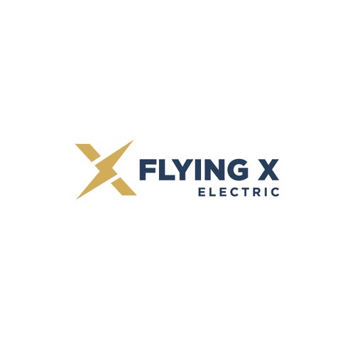 Flying X Electric Logo Design by bo_rad