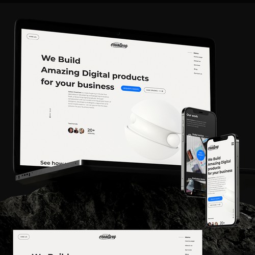 Take our software development website to the next level Design by Yurii Koltko