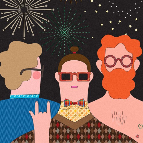 Design vincitore del contest "Party with Eventbrite & 99designs - Wild, creative illustrations for headers!" realizzato da Molecula