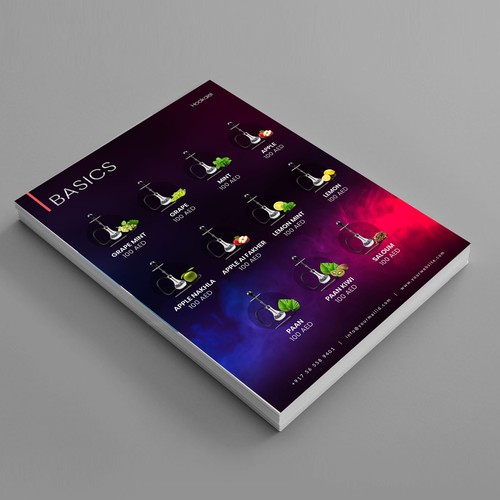 Flavor Menu Design Design by Logicainfo ♥