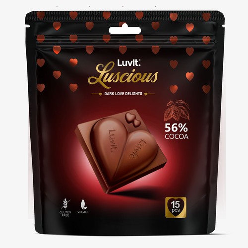 Design a standout label for a Premium Chocolate Homepack Design réalisé par sapienpack