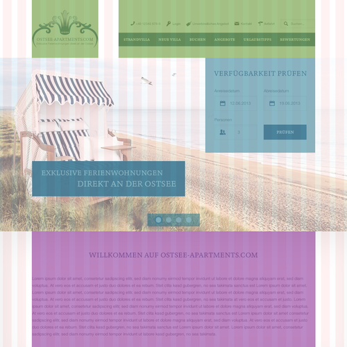 Web page design contest entry by projekt38