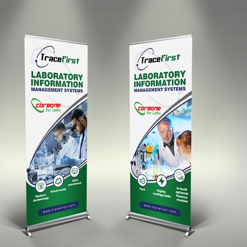 Pair Of Banners For Veterinary Diagnostic Laboratory Software