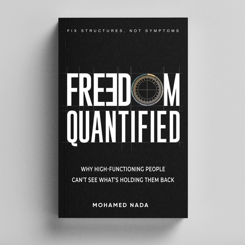 "Premium nonfiction cover — systems thinking / diagnostic framework book" winning Brochure