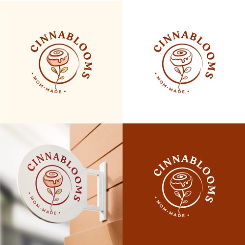 "CinnaBlooms" a modern Cinnamon Roll shop Design by Cheniwa