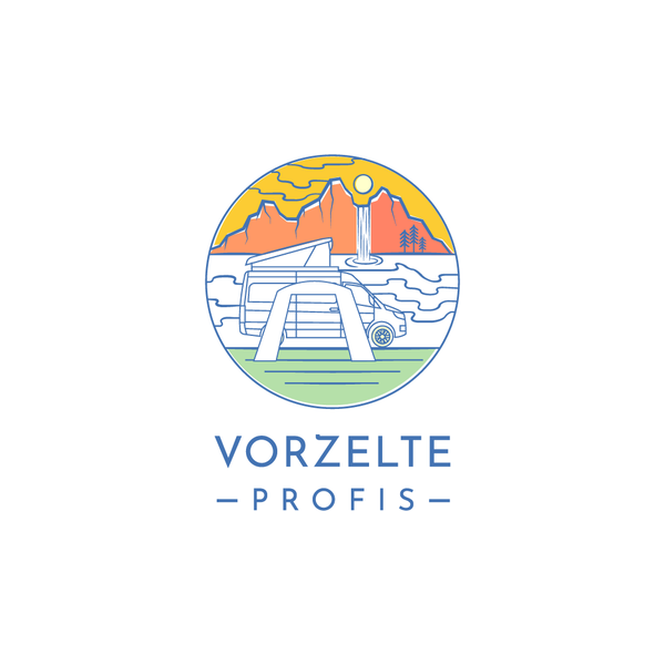 Camper accessories logodesign available for customisation and sale