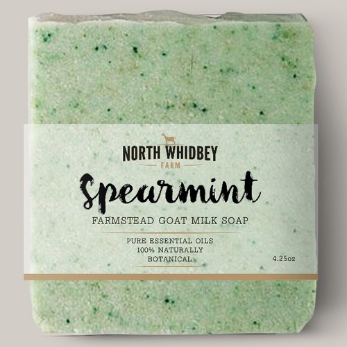 Create a striking soap label for our natural soap company with more work in the future Design por Double_J