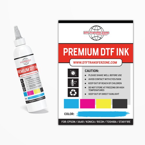 Pigment Ink Label Redesign Needed 5x7 Design by Manthanshah