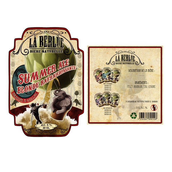 Design realizzato da kevin1407 intitolato "étiquette de bière"
