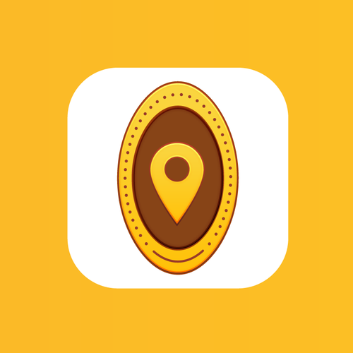 Modern iOS app - pressed penny locator app designed for coin collectors Design by MAM2