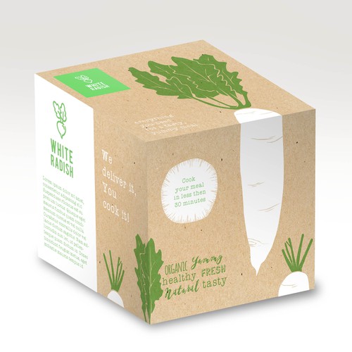 WHITE RADISH-meal prep box Design by TheBeeDee