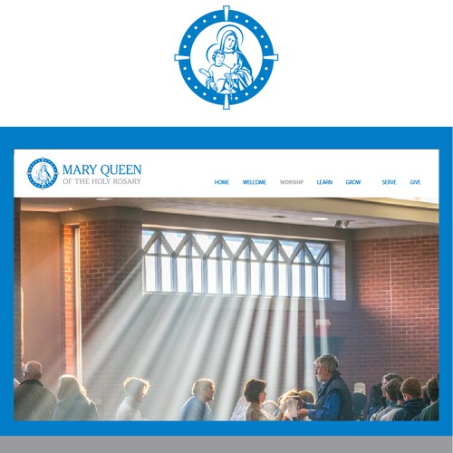 Mary Queen needs a logo to inspire faith, hope and love! Design by sam2021