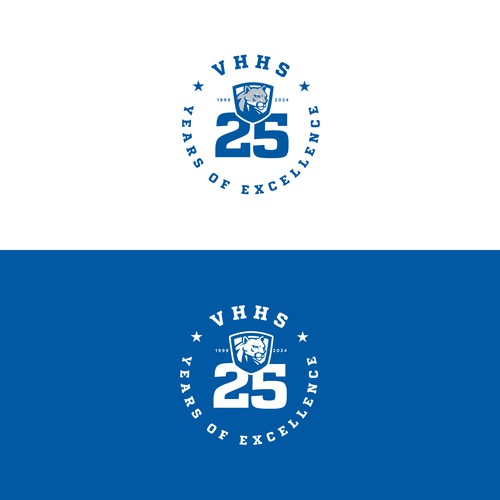Logo for school's 25th year of excellence Design by Argim