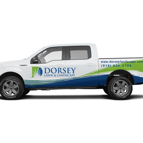 Lawn Care Truck Wrap Design - Ford F150 Crew Cab Design by RicardoRS