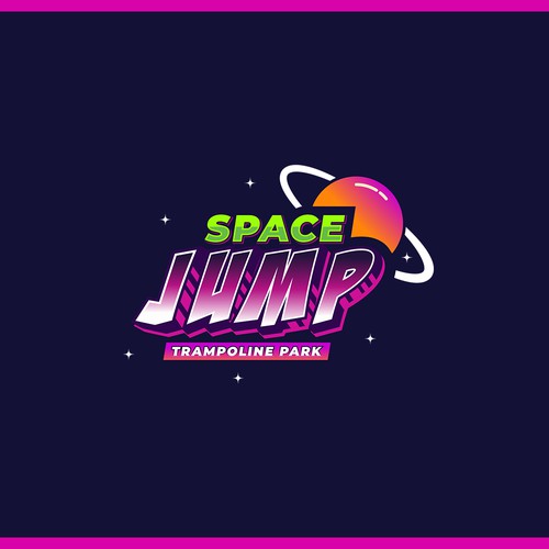 Space Jump Trampoline Park - Logo Design For Space Themed Adventure Park Design by Trzy ♛