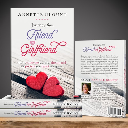 Design a book cover that is fun and playful to help single women experience love beyond friendship Design by U.T