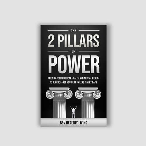 2 Pillars of Power book cover design to grab attention Design by Alem Duran