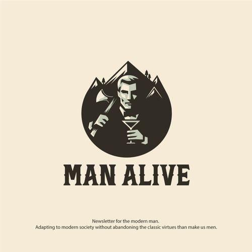 Powerful Logo Design For Men's Newsletter Design by Creative Spirit ®