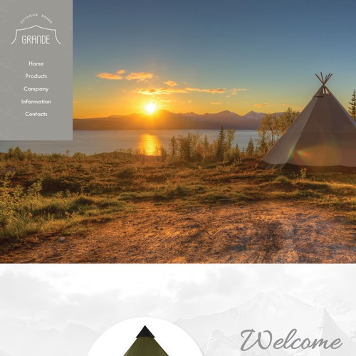 Web page design contest entry by Intricate