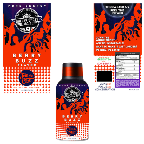 Create an eye-catching energy shot drink bottle design for the relaunch our eCommerce Supplement Shot Co.!! Réalisé par abarbo