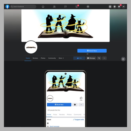 Literature-Related Facebook Cover Design by Wisden