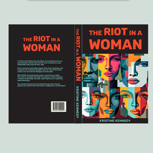 Wow factor book cover for women's contemporary fiction novel Diseño de Radmilica