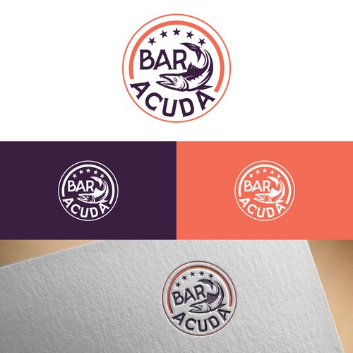 Logo for BAR ACUDA beach bar Design by Web Hub Solution