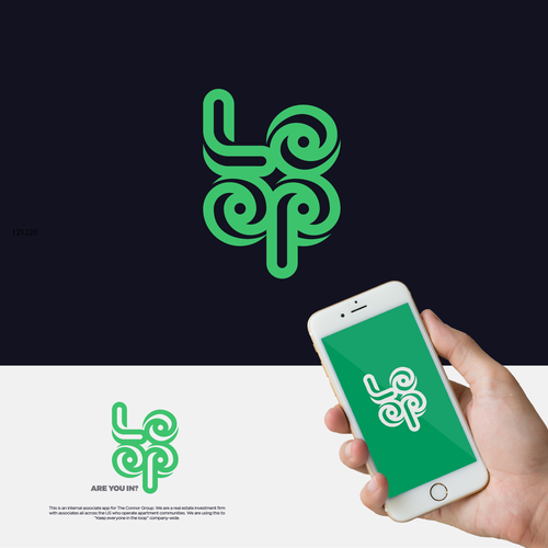 (GUARANTEED) Fun Logo for App: Loop - Are you In? Design by Tomillo