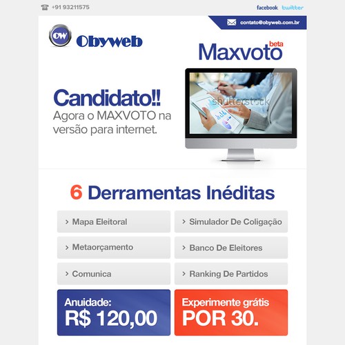 Proposta di design per un contest della categoria Modello e-mail realizzata da Maddy Designz