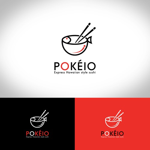 Design a logo for a new chain of Poke Bowl restaurants. Design by Alekxa