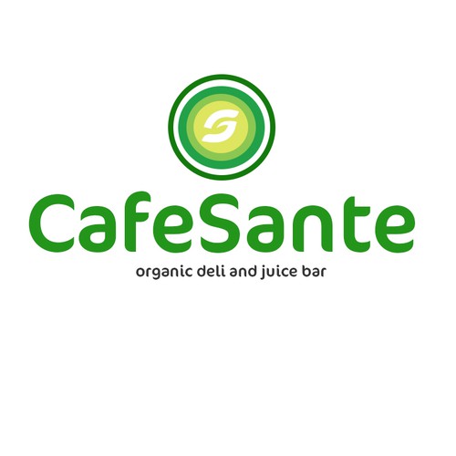Create the next logo for "Cafe Sante" organic deli and juice bar Diseño de MashaM
