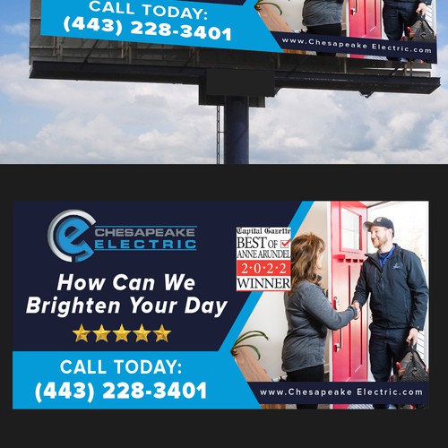 Chesapeake Electric Billboard Design by Graphics House