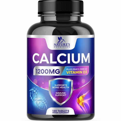 Calcium Plus Vitamin D3 Design Needed for Nature's Nutrition Design by GenScythe